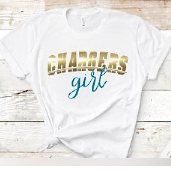 NWT- Chargers Girl Tee - Picture 1 of 4